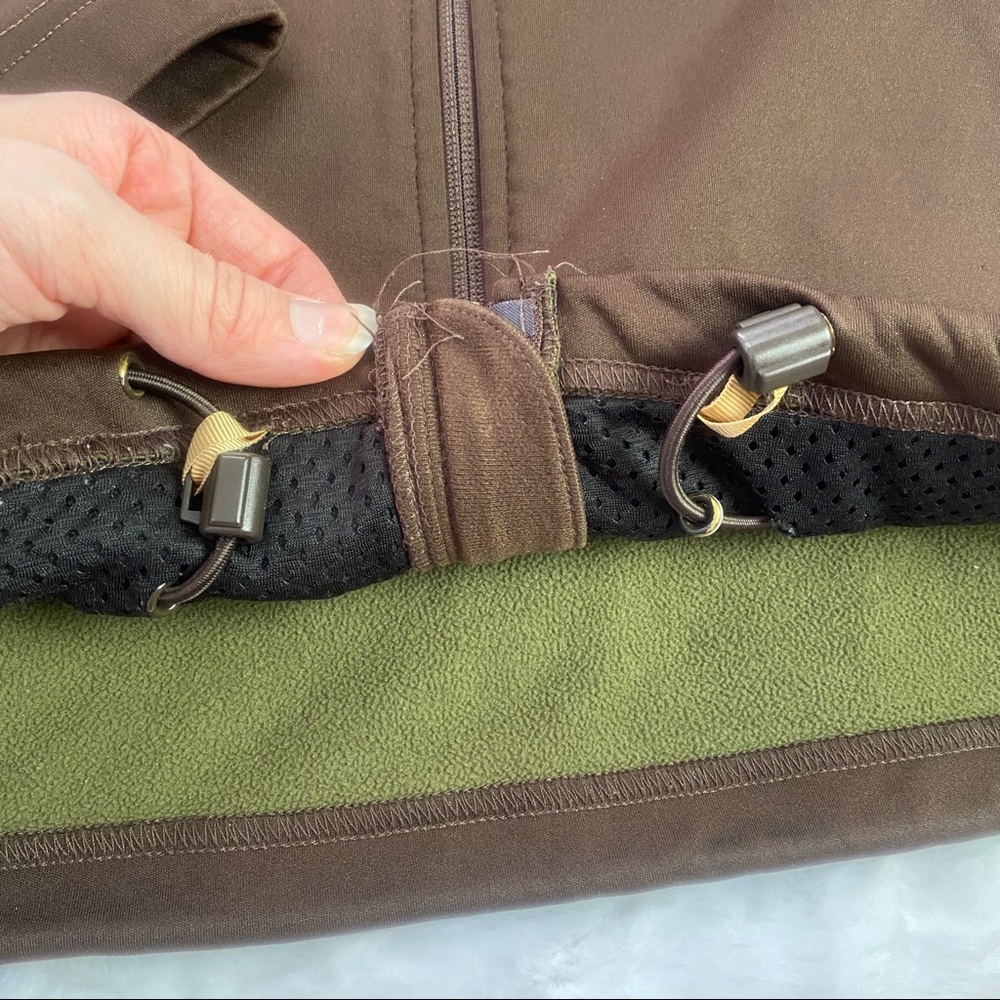 Burton Embroidered Brown Zip Up Synch Jacket - Picture 2 of 6